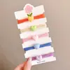 Faixa de cabelo de elástico infantil para menina, anel de cabelo elástico alto, acessórios de cabelo para meninas, não machuca o cabelo, corda de cabelo fofa, adorno de cabeça