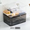 Caja de Almacenamiento para Mascarillas de Mascotas con Tapa Transparente, Caja de Almacenamiento de Plástico de Escritorio Estilo Ins para Gomas de Pelo, Pinzas para el Pelo y Organizador de Tazas de Té
