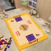 Tapete de Time de Basquete da NBA Tapete Simples para Quarto Cabeceira Criativo Decoração de Interiores Estádio Sala de Estar Sofá Mesa de Centro Tapete de Chão