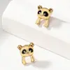Pendientes Rojos de Panda Frescos y Únicos, Moda y Lindos, Más Vendidos en Temu Amazon Transfronterizo Europeo y Americano, Adecuados para que los Usen las Mujeres