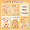Cuaderno cosido A5 de dibujos animados para estudiantes, Bloc de notas de panda lindo, Diario rayado de alta calidad, Cuaderno pequeño de capibara
