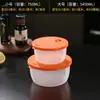Caja de Almuerzo Gruesa para Microondas de Plástico Redonda Recipiente Crisper Congelado para Refrigerador Caja de Calentamiento para Microondas