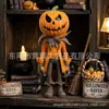 Figura de Hombre Calabaza Nuevo Producto Transfronterizo Estatua Pequeña de Hombre Calabaza de Halloween Adorno Artesanal de Resina