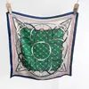 Estilo Coreano Verano Nuevo Cadena Seda Sintética Estampado Cuadrado Pequeño Bufanda Profesional Bufanda de Cuello Diadema Decoración Bufanda de Seda Protector de Cuello Chal