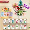 Bloques de Construcción Serie Flores Puzzle Lele Brothers Bloques de Construcción de Partículas Pequeñas Ensamblaje Rosa Simulación Compatible con un Modelo de Bloques de Construcción Alto
