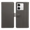Adequado para Capa Flip de Couro Genuíno para Redmi K70/K60/Note15/13/12, Capa de Celular com Porta-Cartões Carteira