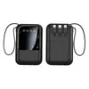 Mini Batería Portátil Transfronteriza con Cable Integrado, Gran Capacidad de 10000 mAh, Compacta y Portátil, Fuente de Alimentación Móvil con Logo Personalizable