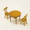 1:12 Juguetes de Comida Miniatura para Casa de Muñecas Modelo de Muebles Mini ob11 B Mesa y Sillas de Comedor Juego de Cinco Piezas