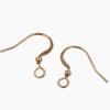 Accesorios de Joyería DIY Alambre Plano Bañado en Oro Cobre Ganchos para Oreja Aretes Materiales para Aretes