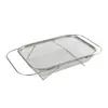 Cesta escurridora de acero inoxidable para fregadero, fregadero de cocina, lavabo extensible para lavar verduras, escurridor, almacenamiento multifuncional para bordes de encimera