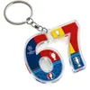 Presente Caneca Hércules 2026 Pingente Transfronteiriço Acrílico 67 Pingente de Chaveiro Futebol 2D Copa do Mundo Novo Estilo