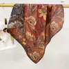 Pañuelo de Cuello Verde Menta Estilo Mambo Retro, Pañuelo Cuadrado con Ambiente de Principios de Primavera, Modelo Nuevo 2026, Accesorio de Bufanda de Alta Gama