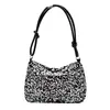 Moda Retro Simples Bolsa de Ombro Único Grande Capacidade Bolsa de Mão Bolsa Casual Bolsa Feminina de Nicho Lantejoula para Ir ao Trabalho Bolsa de Axila