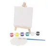 Chiyuan Acrílico DIY Placa para Pintura a Óleo Pintada à Mão Mini Cavalete de Madeira Conjunto de Pintura Tinta Acrílica Artística Moldura para Pintura a Óleo