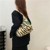 Bolso de lona a rayas para mujer, otoño 2022, nuevo, moderno, informal, de gran capacidad, bolso de mano para estudiantes universitarios, bolso de hombro de clase