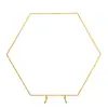 Comércio Exterior Transfronteiriço Casamento Hexagonal Metal Ferro Arte Suporte Arco Floral Festa de Aniversário Cena de Celebração Decoração