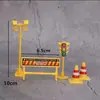 Adornos Decorativos para Hornear Pasteles Excavadora Barrera Vial Rodillo Grúa Torre Adornos Creativos de Cumpleaños para Niños Tarjeta de Inserto
