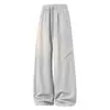 Nuevos Pantalones Anchos de Estilo Retro Americano para Hombre Otoño/Invierno 2026, Tela de Felpa Cepillada de 320g, Aspecto Moderno de Alta Gama