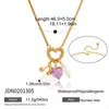 Collar Colgante Jieding de Acero de Titanio y Circonita, Accesorio de Cadena para Clavícula de Lujo Ligero Nicho, Joyería Transfronteriza Europea y Americana al por Mayor, No se Desvanece