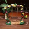 Jardinería de Micro-Paisaje Búho Tocón de Árbol Columpio Decoración Resina Suculenta Maceta Arreglo Floral