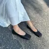 2502-1 Outono Novo Estilo Boca Rasa Sapatos Femininos de Couro Genuíno Moda Retro Mary Jane Diário Casual Sapatos de Trabalho