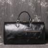 Bolso retro europeo y americano para hombre, de piel de caballo loco, bolso de viaje portátil para hombre, bolso bandolera de lona para mujer, bolso de ordenador de piel auténtica.