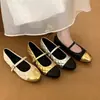 Zapatos Mary Jane de Suela Plana Estilo Francés, Bloques de Color, Punta Redonda, Versátiles y Cómodos, Zapatos de Ballet Negros Elegantes y Deslumbrantes para Mujer