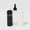 Frasco de ombro reto com tampa pontiaguda de 150ml frasco de óleo essencial com tampa pontiaguda preta frasco para injeção de água 150ML tampa pontiaguda transparente frasco para líquido medicinal frasco de óleo