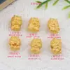Seis caminhos pequeno Shenlong estilo antigo areia dourada mini furo horizontal yuan Baolong cumprimentos auspiciosos para Fulong acessórios de joias diy