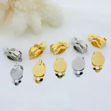 厂家直销欧美DIY配件无耳洞青蛙夹 无痛学生耳饰 简约网红款饰品
