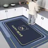 Tapete de Cocina Transfronterizo de Barro Diatomeas Absorbente Secado Rápido Tapete para Pies Resistente a la Suciedad y Fácil de Cuidar Tapete Antideslizante Área Grande Tapete de Piso Completo