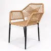 Juego de Mesa y Sillas de Exterior con Sombrilla Patio Balcón al Aire Libre Terraza Ratán Tejido Exterior Impermeable Estilo Ocio Madera Anticorrosión Mesa y Sillas