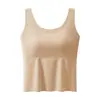 Top sin espalda push-up para mujeres con busto grande, con copas para reducir la apariencia de senos grandes, proporciona soporte y un top tipo sujetador sin costuras, con sensación de segunda piel.