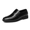 Zapatos de cuero para hombre formales de negocios casuales zapatos de hombre huecos transpirables de pedal zapatos de papá para personas mayores una generación de cabello