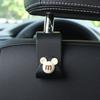 Gancho para coche, asiento trasero de coche, multifunción, invisible, pequeño, con dibujos animados, para almacenamiento interior