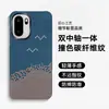 Funda Adecuada para Teléfono Móvil Oneplus Ace6, Funda de Teléfono Moda Tejida de Fibra de Carbono Anti-Caídas Semi-Cubierta Estilo Ins