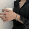 Vento de Celebridade da Internet Bracelete Geométrico Torcido de Bambu Retrô Design de Nicho Feminino Moda de Luxo Leve Personalidade Bracelete Atacado