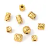 Aço Titânio Ouro 18k Contas Cabeça de Buda Contas Bolas Trançadas Contas Flor Quadrada Fundição Colorida Contas Soltas DIY Colar Pulseira Atacado