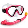 Novos Óculos de Mergulho Infantis Luminosos Conjunto de Snorkel e Natação Máscara de Mergulho Livre Snorkel Conjunto de Duas Peças Equipamento