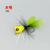 Mosca Egret Blanca - Nueva mosca popper flotante para pesca con mosca, adecuada para trucha y lobina
