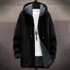 Cardigan con capucha y cremallera suelta para hombre, chaqueta de algodón, 3D digital, sin riesgos, nuevo, independiente de Temu, para hacer tú mismo con imágenes