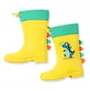 Botas de Lluvia con Cordón para Niños al por Mayor Ligeras Lindas Botas de Lluvia para Bebés Pequeños y Medianos Impermeables Equipo Exterior de Lluvia Zapatos de Agua para Bebés para Hombres