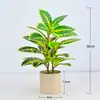 Flores Artificiais Transfronteiriças, Plantas Verdes Simuladas, Plantas de Folha em Vasos para Interior, Árvores Artificiais Decorativas Falsas, Folhas de Figo, Bonsai de Jaca