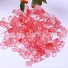 Grava de Cristal Rojo Piedra de Cristal Rojo Sandía Piedra de Fusión de Cristal Sandía Adornos de Decoración para Paisajismo de Acuario 1kg