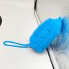 Cepillo de baño de silicona al por mayor para adultos y niños, cepillo de baño de masaje espumoso de pelo fino con esponja, toalla de baño de silicona con forma de erizo.