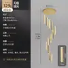 Lustre para Escada 2026 Novo Modelo para Casas Duplex, Lustre Grande de Cristal Luxuoso para Vilas e Casas Construídas por Conta Própria, Lustre Longo para Escadas em Caracol