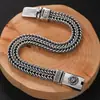 Pulseira Artesanal para Homens Tendência Europeia e Americana Personalidade Retrô Pulseira Masculina Tailandesa com Gravação