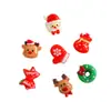Mini Carrillón de Viento de Papá Noel Regalo Árbol de Navidad Reno Pegamento Cremoso Materiales para Manualidades DIY Accesorios de Resina