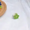 Anillo de Flor Tejido de Lana Hecho a Mano Transfronterizo de Amazon Anillo Lindo Corazón de Chica de Primavera Accesorios Versátiles de Color Contrastante