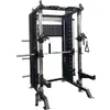 Estructura de Acero Inoxidable Rack de Entrenamiento Integral Smith Fly Gantry Bird Press de Banca Sentadilla Barra Horizontal Dominadas Sentadilla